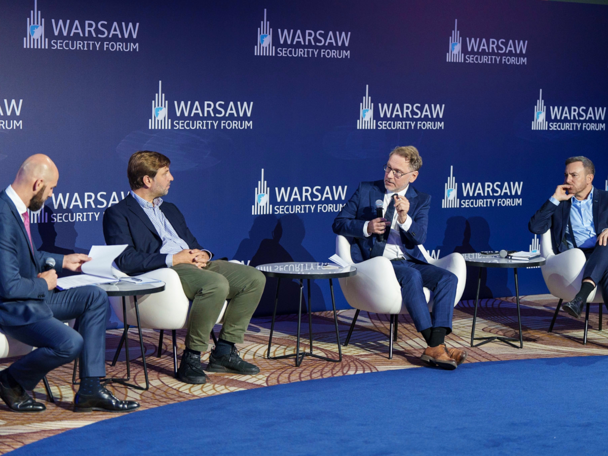 Warsaw Security Forum, participants in the panel discussion
