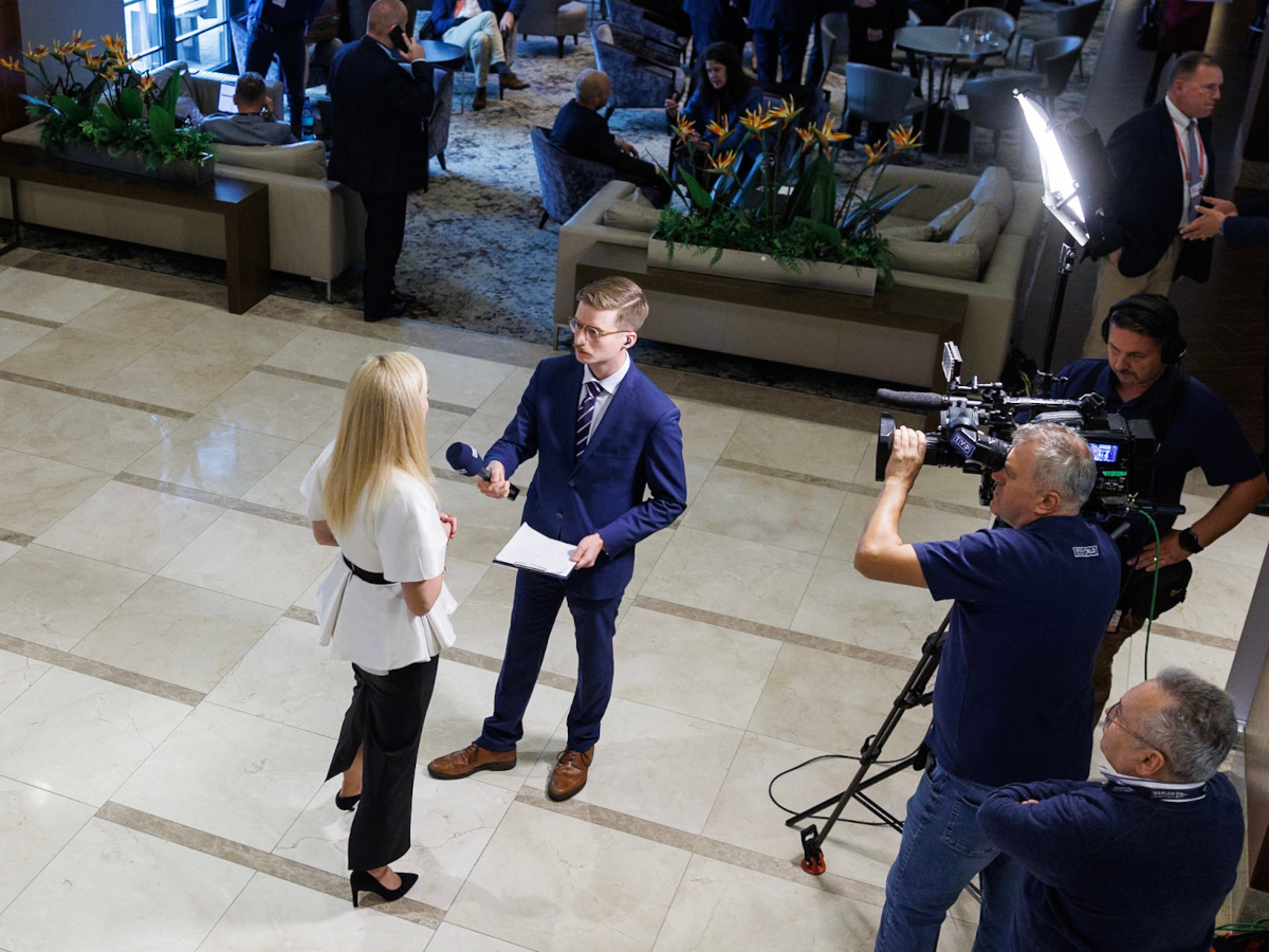 Warsaw Security Forum, team of journalists