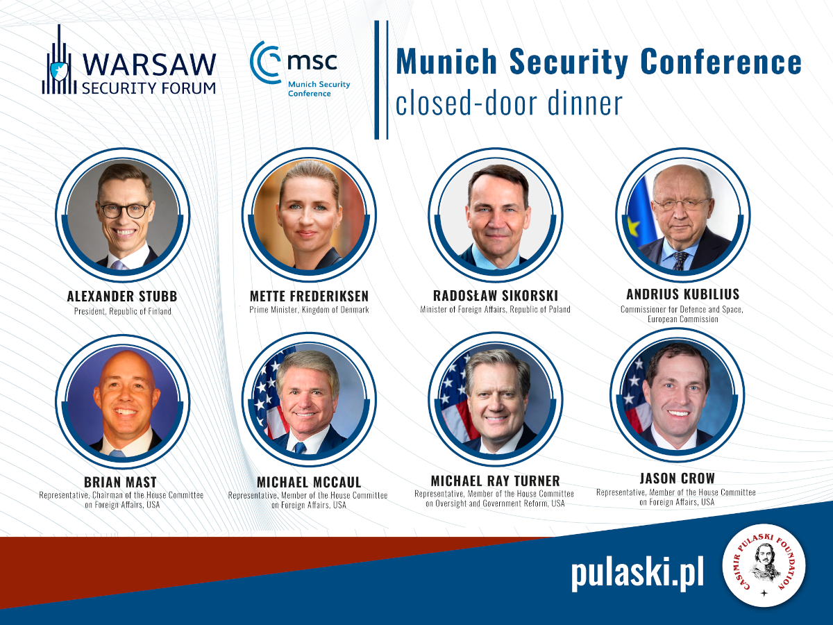 Graphic: Casimir Pulaski Foundation, MSC 2025 high-level dinner